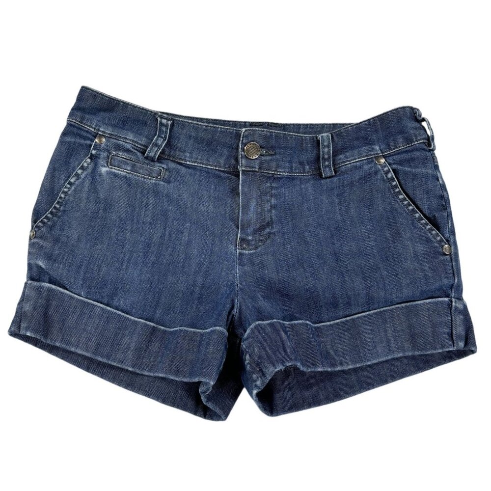 Lacoste Denim Shorts Women's 36 Jean Cuff Hem Alligator Logo France